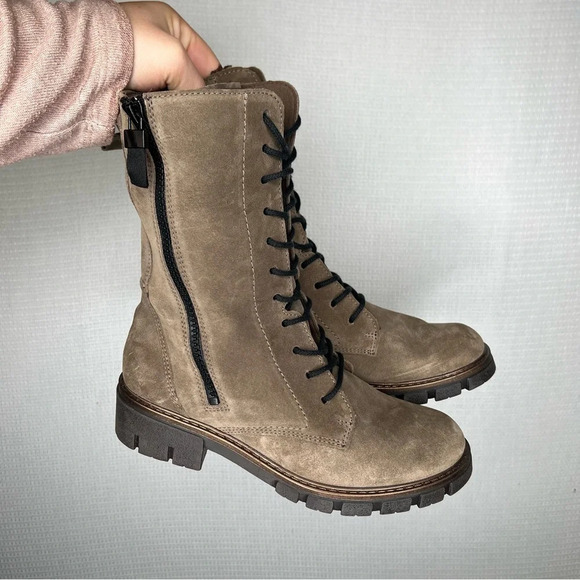 ARA High Soft | Combat Mid Calf‎ Boots New 4.5 Dover Lace Up - Picture 1 of 6